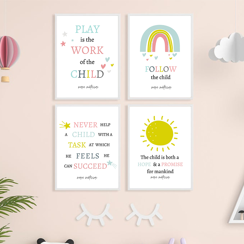 Kids Education Nursery - Oyun Bir Çocuğun Çalışması Alıntı Sanat