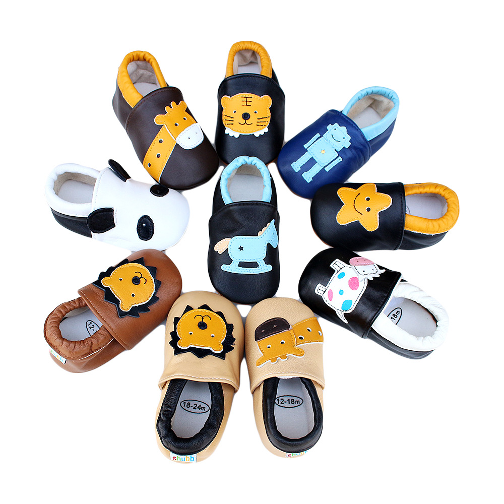 Kids Education Steps - Bebek deri rahat beşik ayakkabı İlk