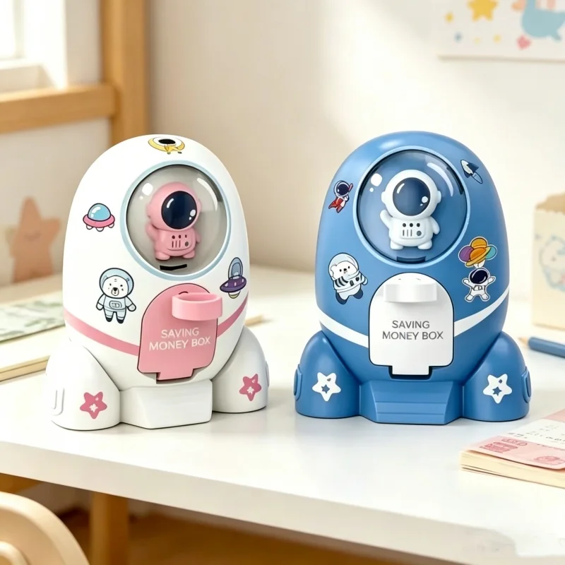 Kids Education Money - Roket astronot para kumbarası çocuklar para