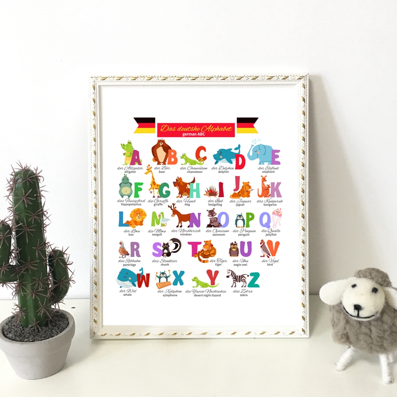 Alman alfabesi hayvanlar ile k - Kids Education Nursery incelemesi ve fiyatı