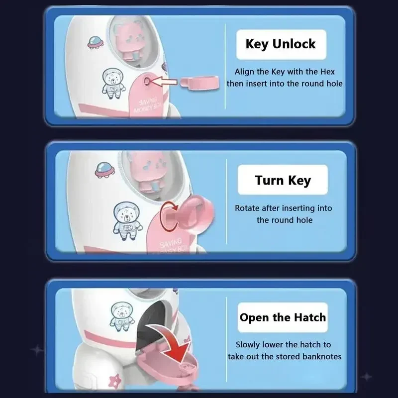 Roket astronot para kumbarası  - Kids Education Money incelemesi ve fiyatı